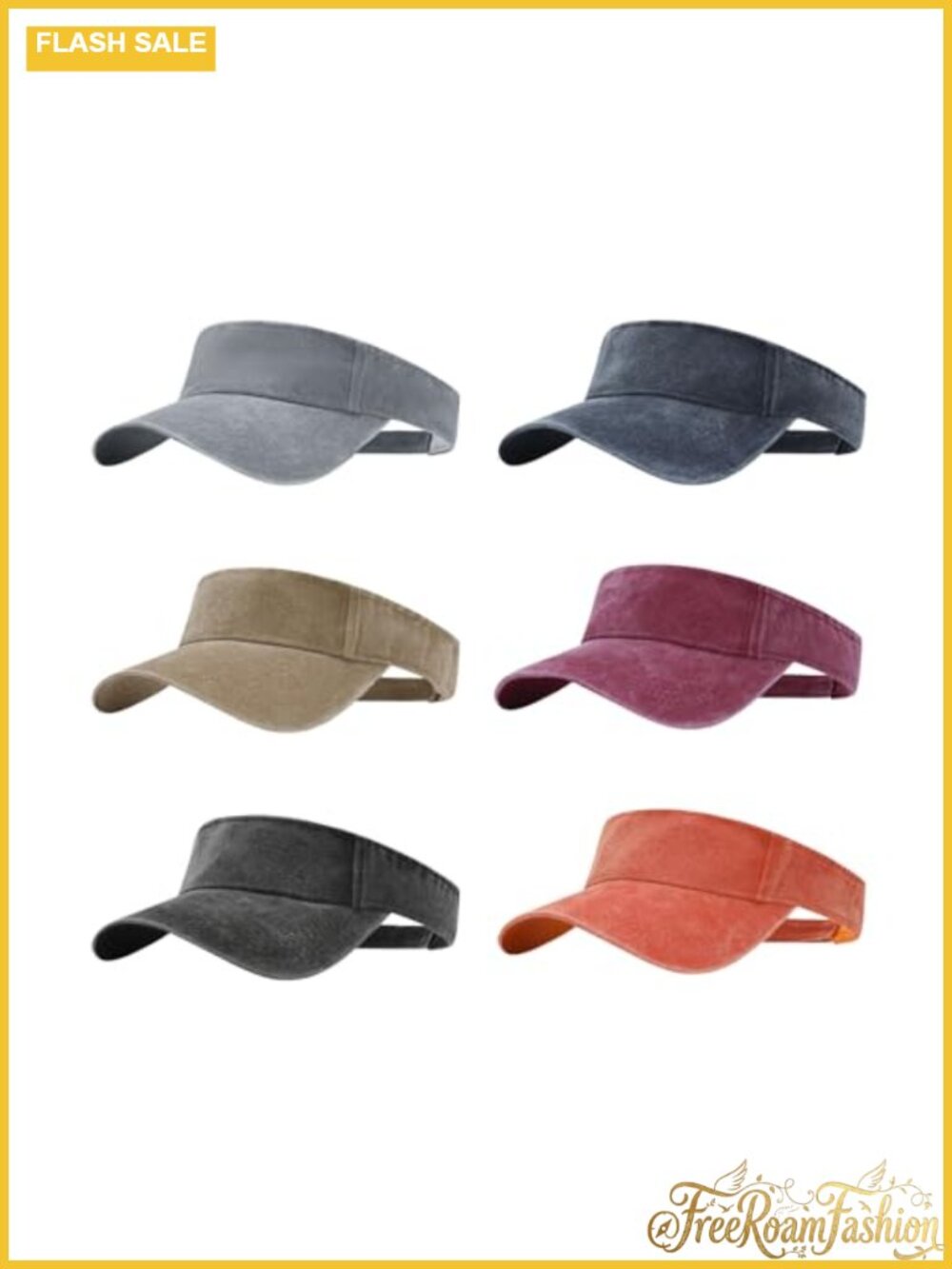 Adjustable Cotton Sun Visor Hats for Men and Women